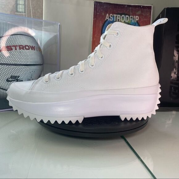 🆕 Converse	Run Star Hike High 'Triple White' - Mens Sizes - Picture 11 of 15